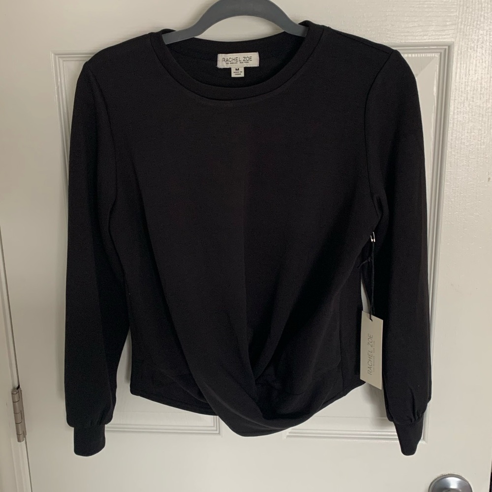 NWT Rachel Zoe black crew neck - Picture 3 of 4